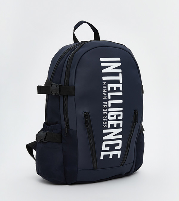 Printed Backpack with Laptop Compartment