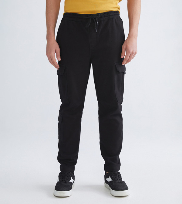 Mid Rise Slim Fit Cargo Trousers