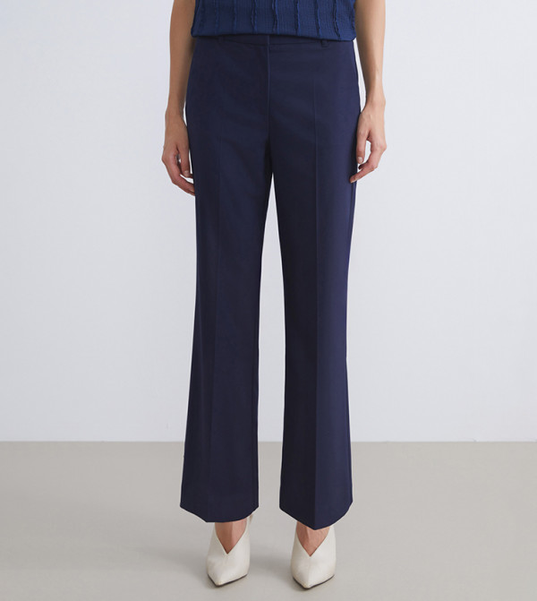 High Waist Cigarette Fit Trousers