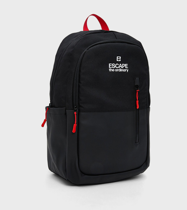 Textured Backpack with Laptop Compartment