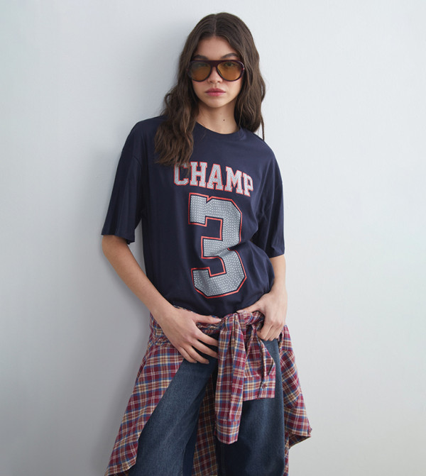 Printed Short Sleeves Oversized T-Shirt