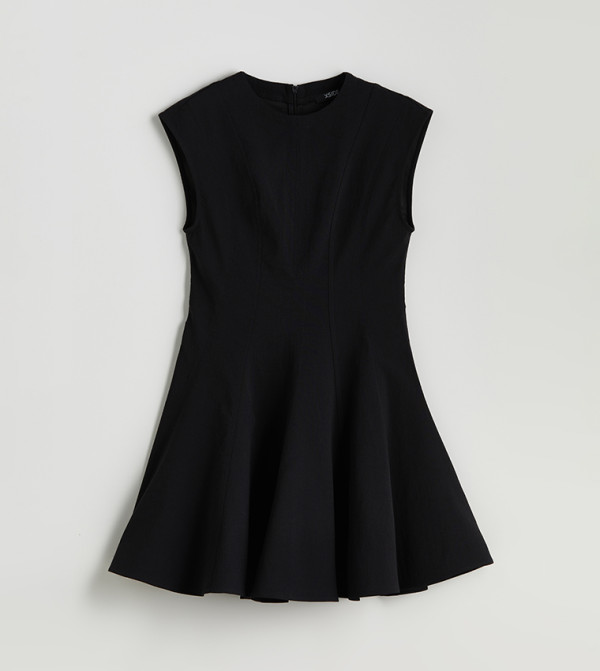 Solid Sleeveless Mini Dress