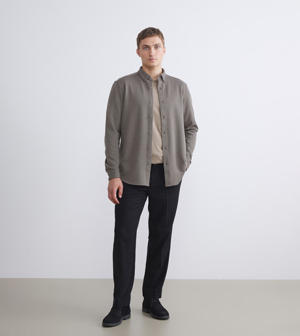 Pleat Detail Relaxed Fit Trousers
