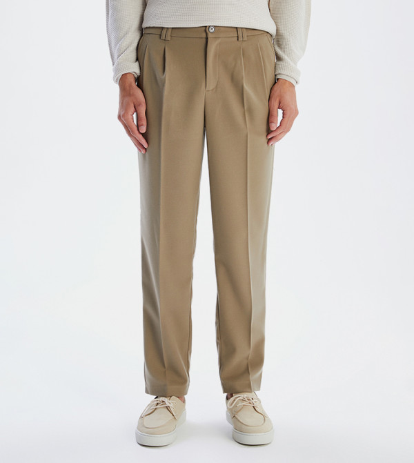 Mid Rise Relaxed Fit Trousers