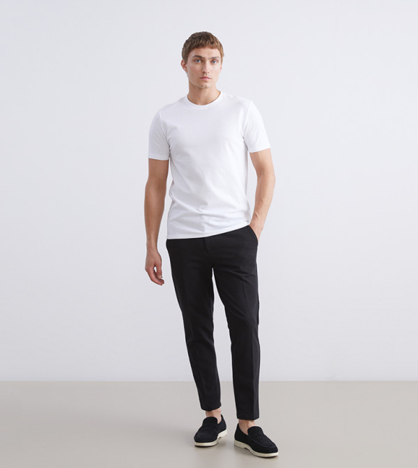 Drawstring Waist Standard Fit Pants
