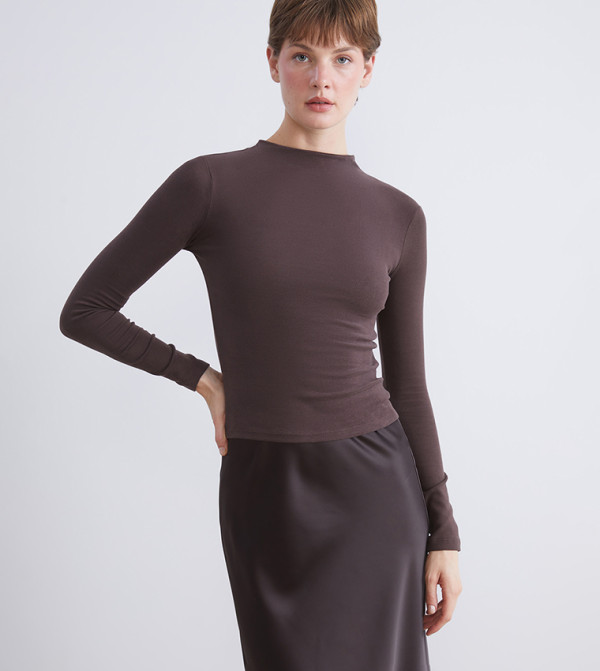 Solid Long Sleeves Top