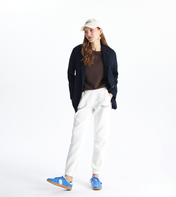 Printed Elastic Waistband Joggers