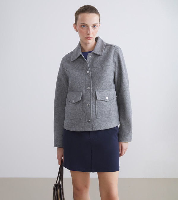 Washed Long Sleeves Cachet Jacket