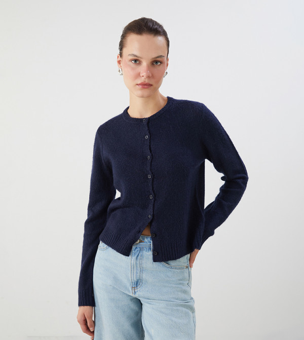 Knitted Long Sleeves Cardigan