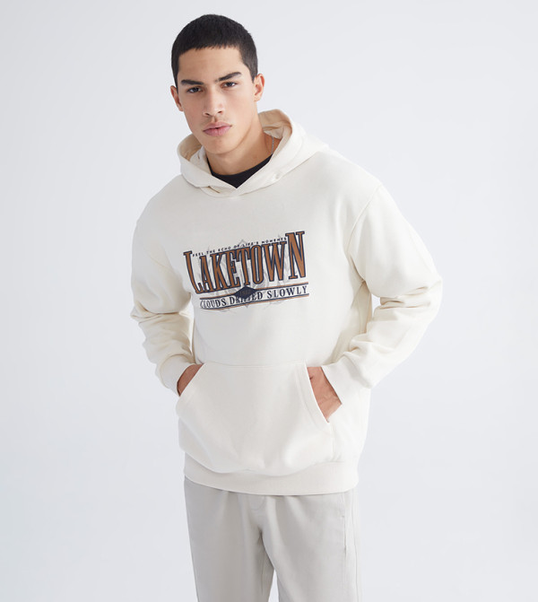 XSIDE Printed Long Sleeves Hoodie