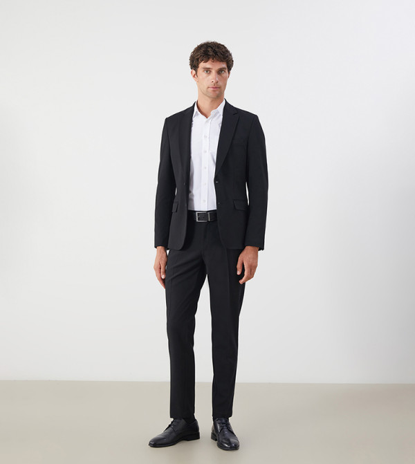 Solid Slim Fit Trousers