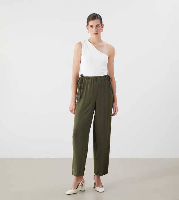 Textured Woven Trousers