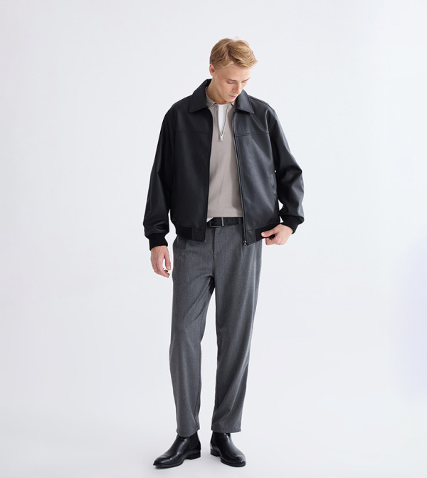 VISION Solid Standard Fit Trousers