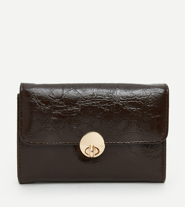 Textured Flap Wallet