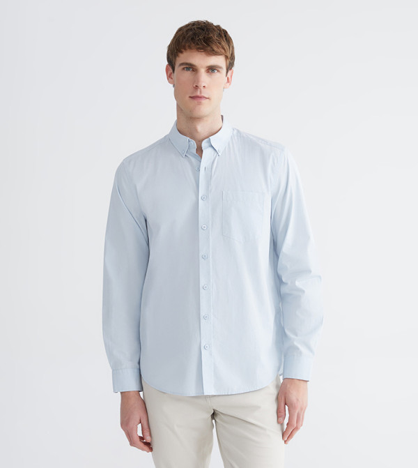Solid Long Sleeves Casual Shirt