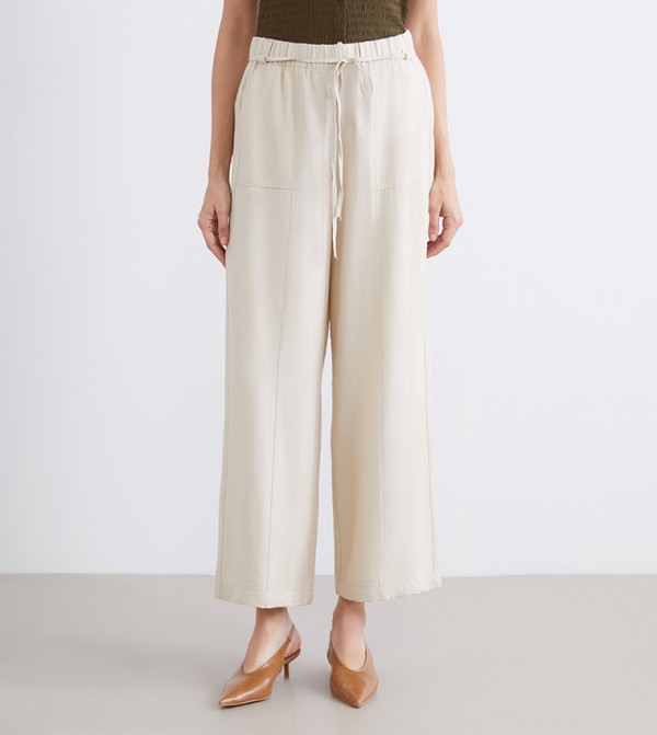 High Waist Wide Leg Trousers