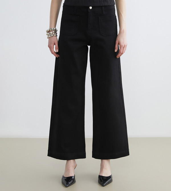 Washed High Waist Wide Leg Jeans