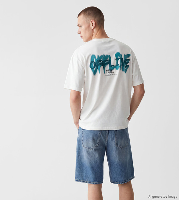 Printed Crew Neck T-Shirt