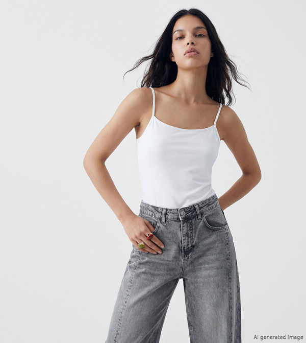 Solid Scoop Neck Cami Top