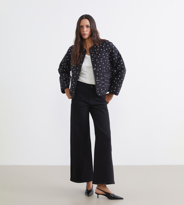 Washed Wide Leg Jeans