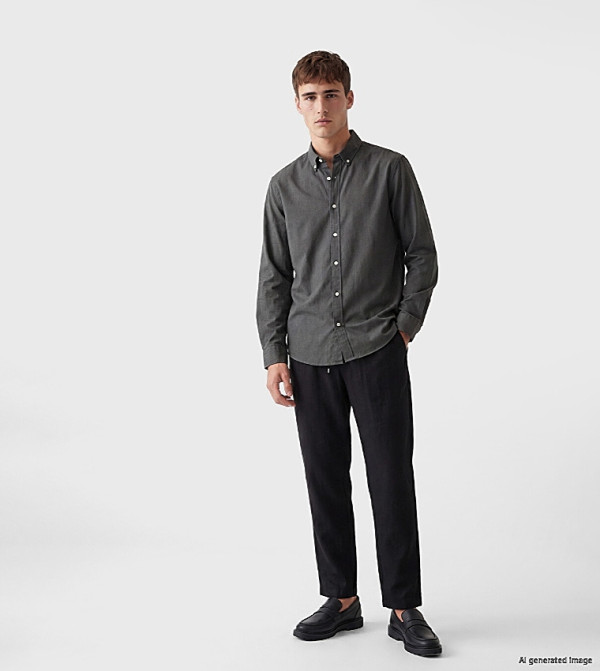 Solid Regular Fit Trousers