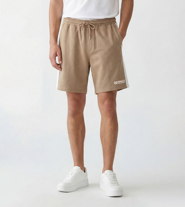 Printed Drawstring Waist Shorts