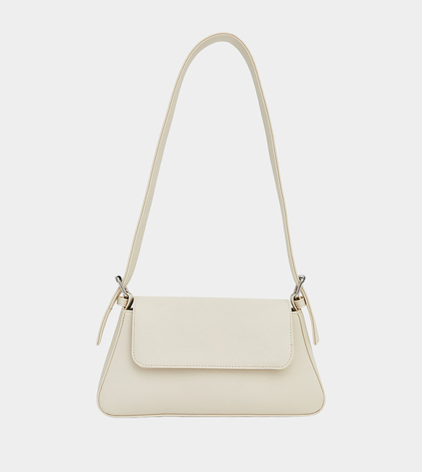 Textured Flap Shoulder Bag