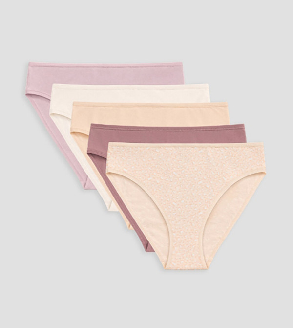 Pack of 5 Printed Bikini Briefs
