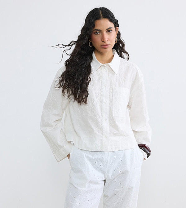 Textured Long Sleeves Shirt