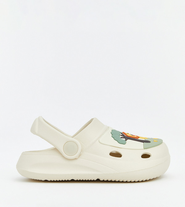 Animal Appliqued Slingback Clogs