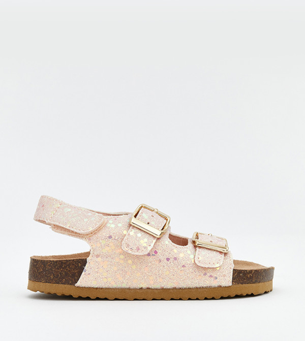 Faux Leather Casual Sandals