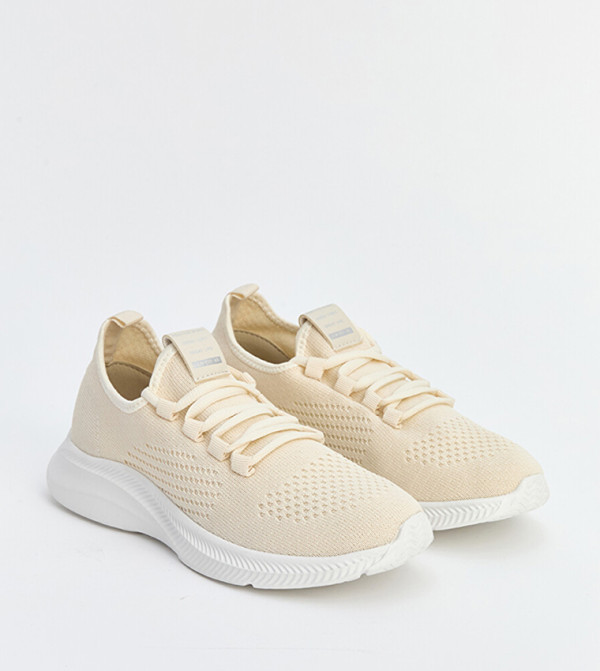 Textured Lace Up Sneakers