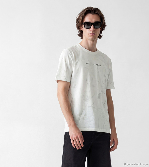 Printed Crew Neck T-Shirt