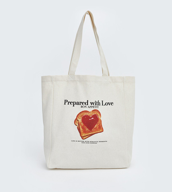Printed Canvas Tote Bag
