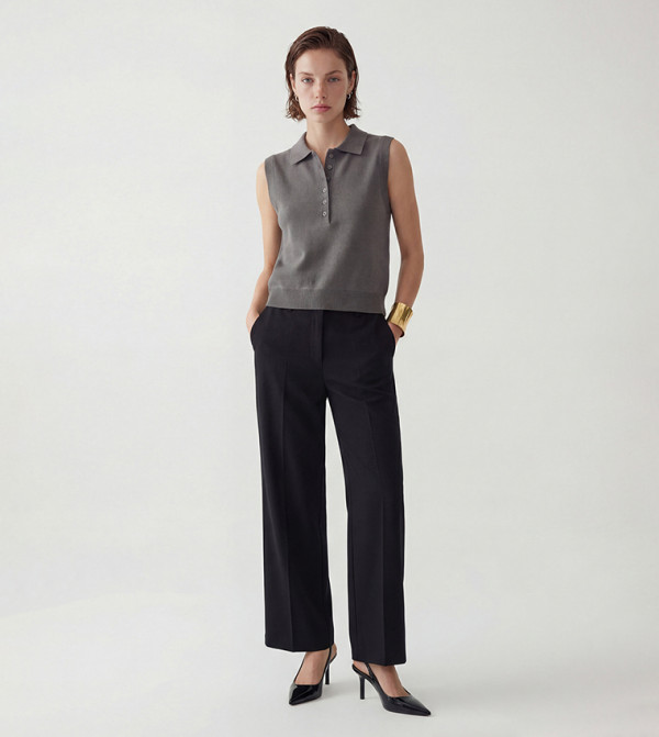 Mid Rise Wide Leg Jeans