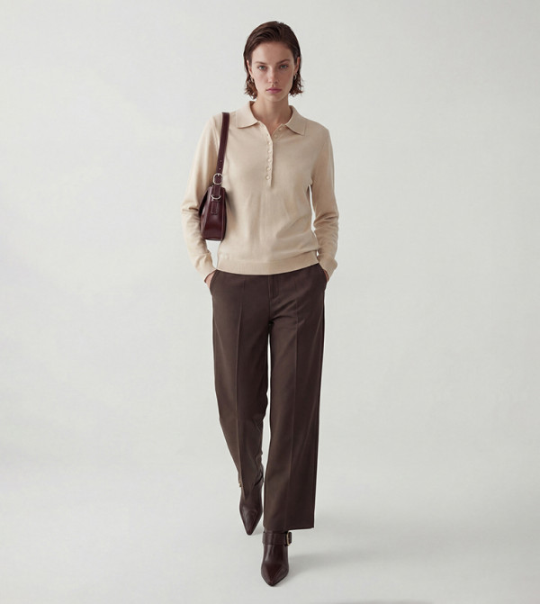 Mid Rise Wide Leg Jeans