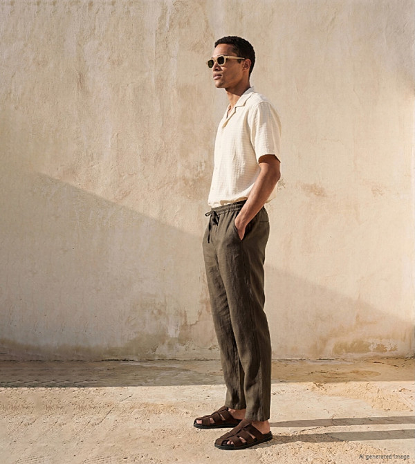 Solid Regular Fit Trousers