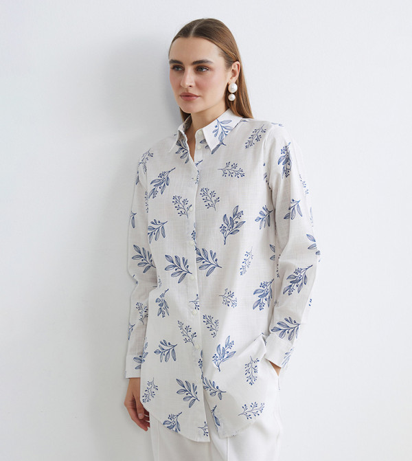 Patterned Long Sleeves Tunic