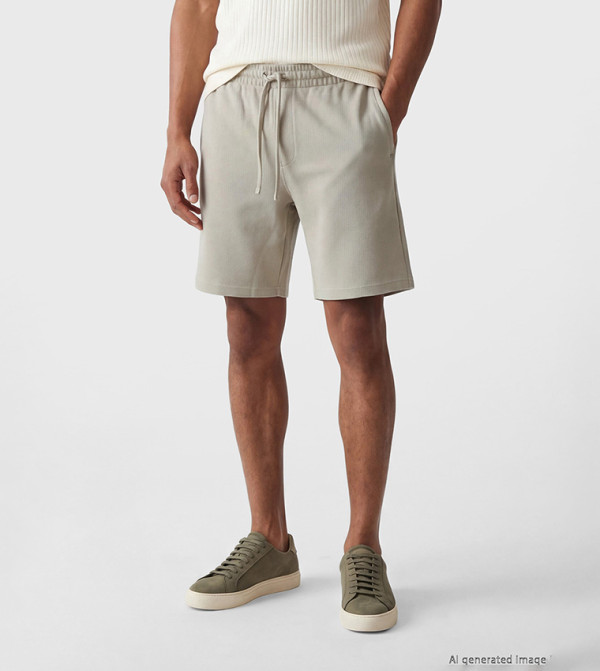 Drawstring Waist Casual Shorts