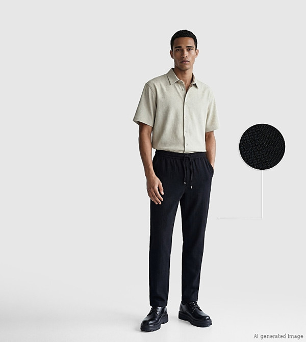 Solid Regular Fit Trousers