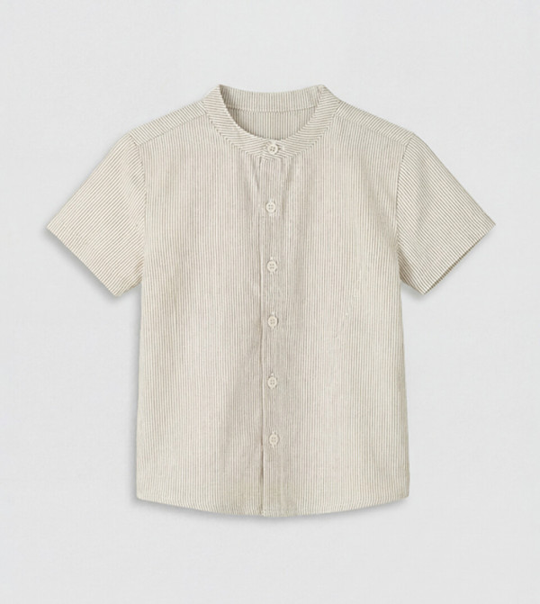 Striped Short Sleeves Shirt