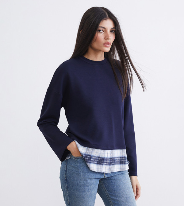 Plaid Soft Touch Oversized T-Shirt