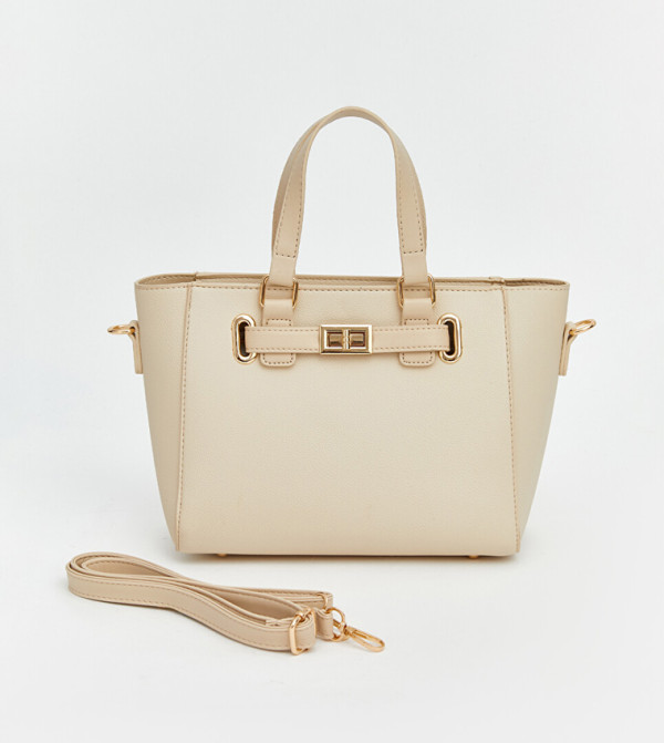 Textured Satchel Bag