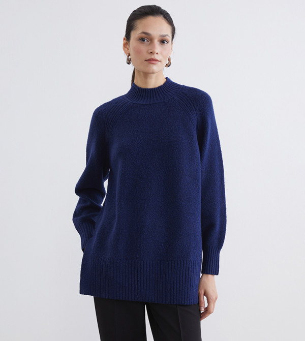 Turtleneck Oversized Knitted Tunic