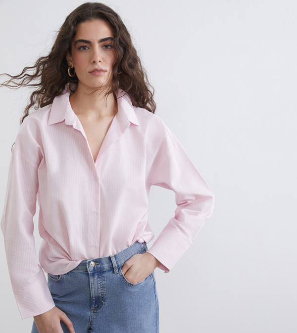 Striped Oversized Oxford Shirt