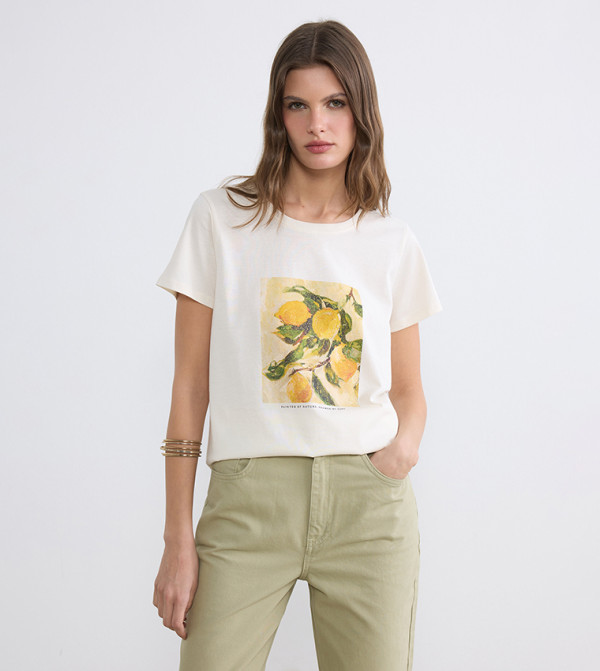 Printed Crew Neck T-Shirt