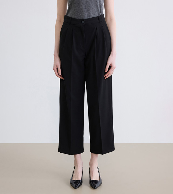 High Waist Wide Leg Trousers