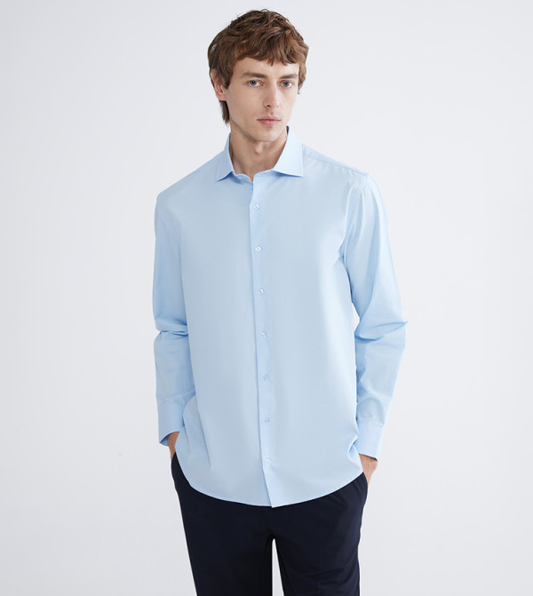 Solid Long Sleeves Casual Shirt