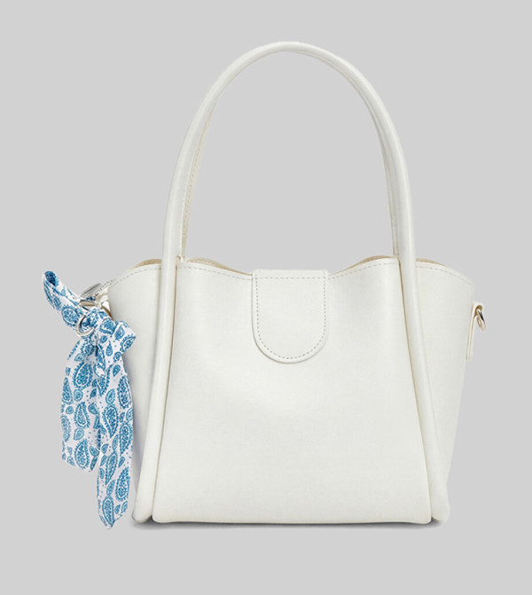 Scarf Detail Shoulder Bag