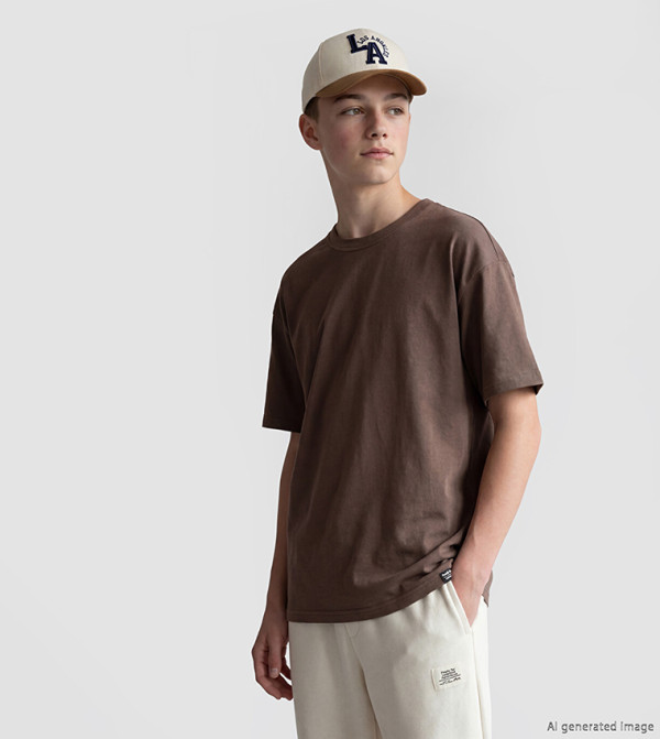Solid Crew Neck T-Shirt